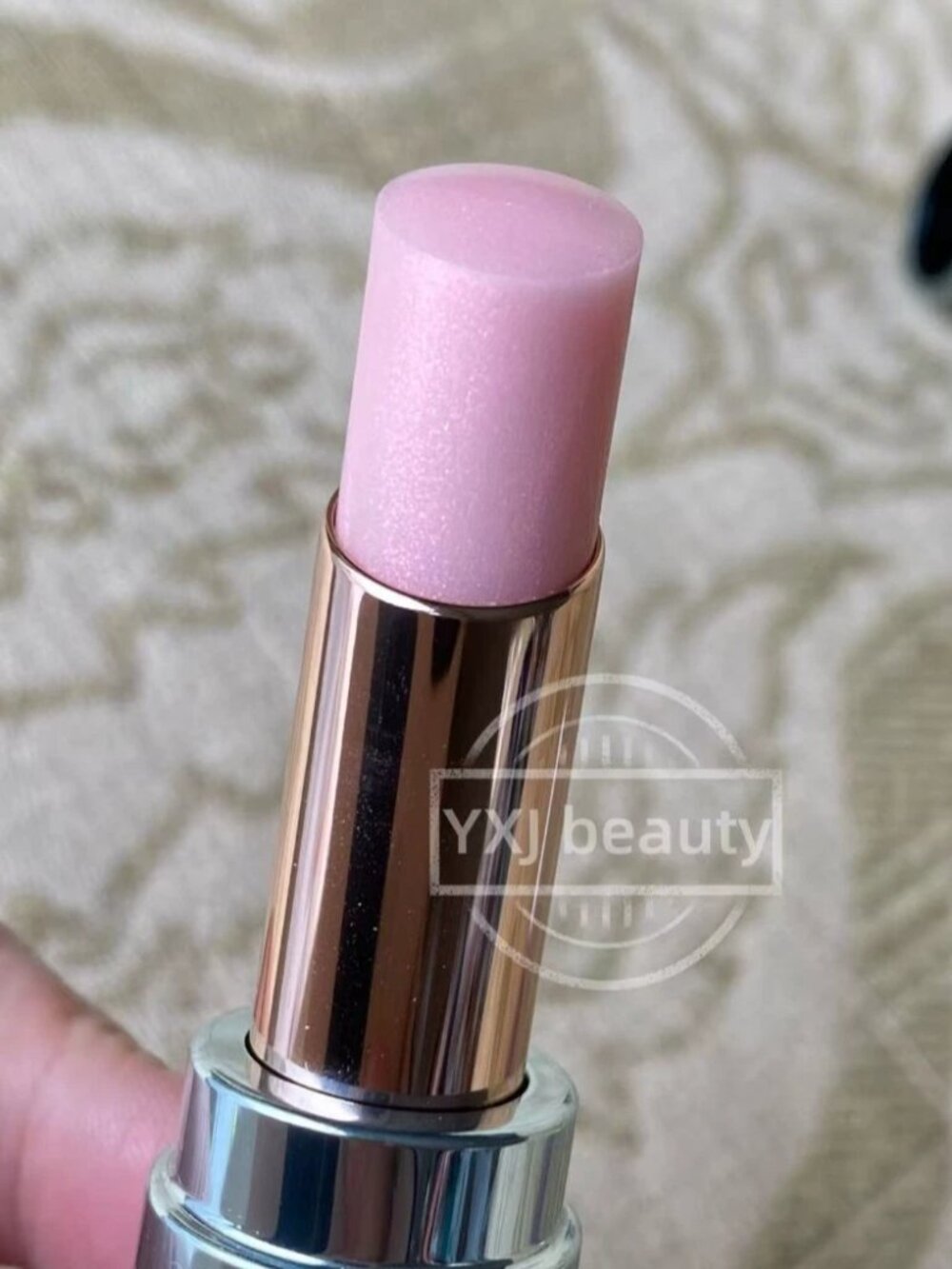 New Lancome L'Absolu Mademoiselle Lip Balm~Ice Cold Pink~Full Size 3.32g~Rare